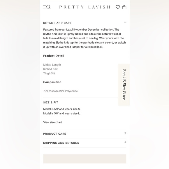 Blythe Maxi Skirt by Pretty Lavish - Picture 6 of 6